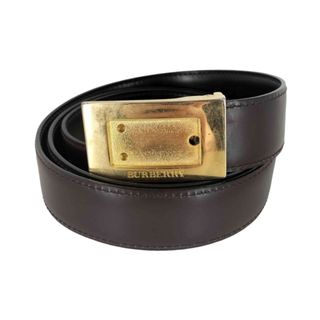 BURBERRY - BURBERRY(バーバリー) ゴールドバックル レザーベルト