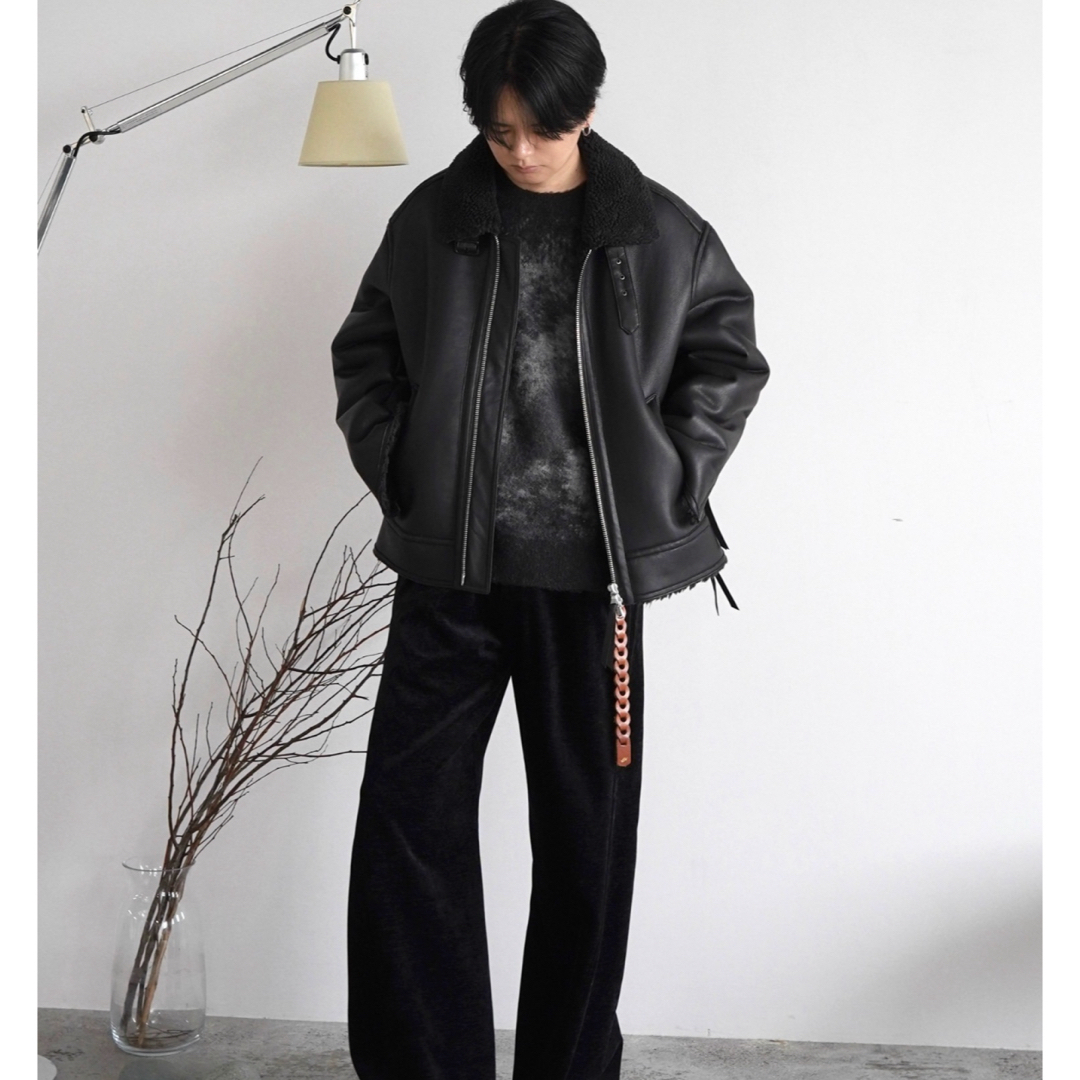 LIDNM - WYM WASHED VELVET CURVE CUT WIDE PANTSの通販 by し's shop