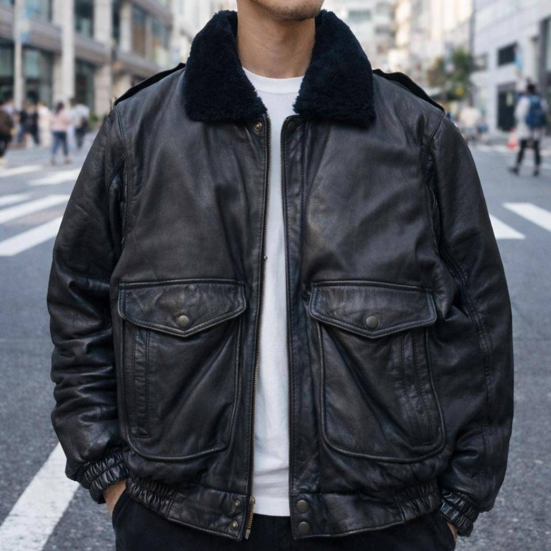 VINTAGE - 【本革】ヴィンテージ フライトジャケット G-1 牛革