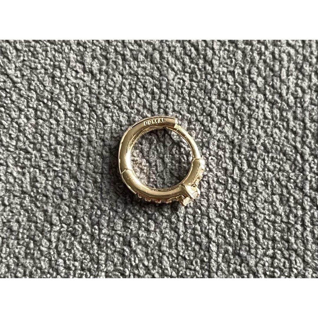 PRMAL ダイヤモンド フープピアス k10 プライマル