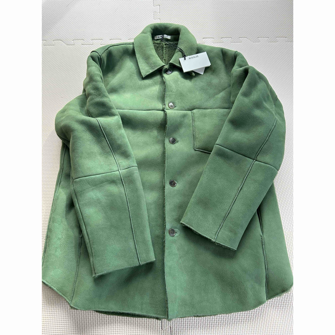 AURALEE - 新品未使用 auralee オーラリー ムートン 0サイズ グリーン