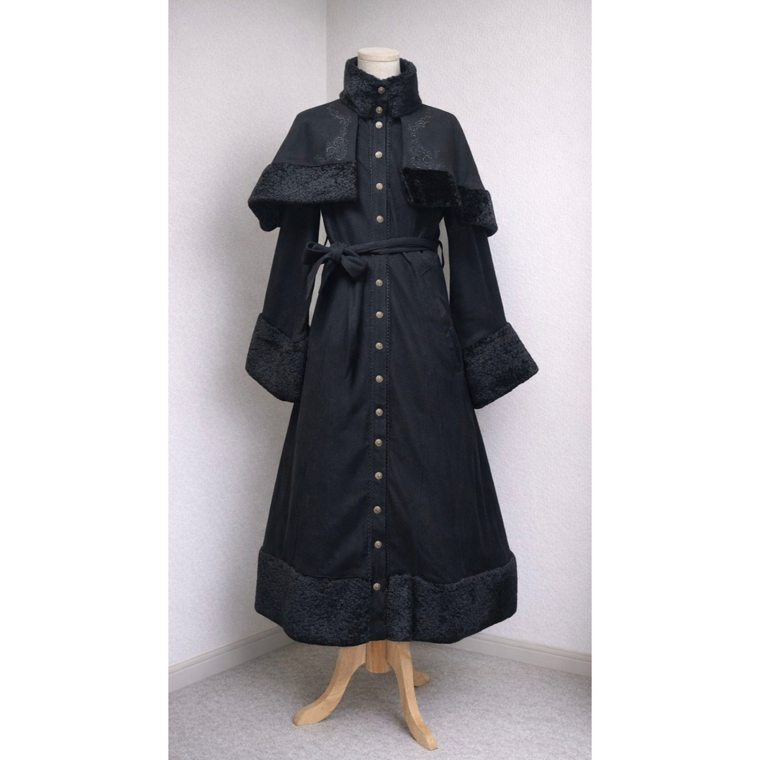 OZZON - ozz on ケープ付きロングコート 黒の通販 by Momo's shop