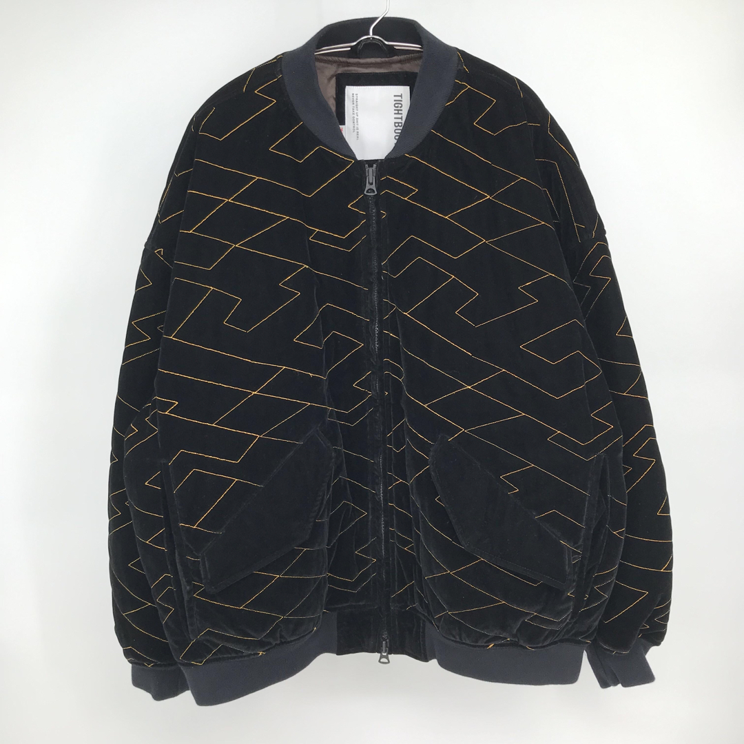 タイトブース ボンバージャケット XL ブラック ベロアの通販 by マート