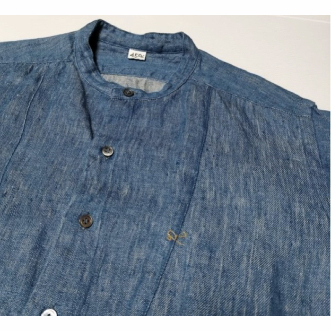 45R - 45R バンドカラー リネンシャツ 麻 サイズ1の通販 by name's