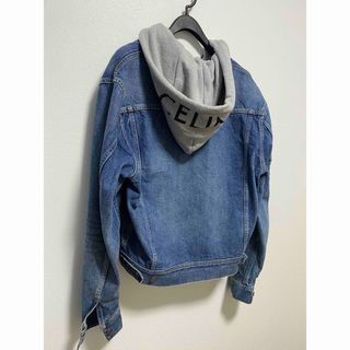 CELINE - CELINE セリーヌ ルーズ テディ レザー切り替え ロゴパッチ