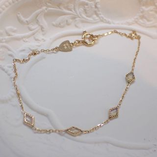 agete - 新品未使用✦アガット*K10*アジャスターチェーン*agete*巾着袋