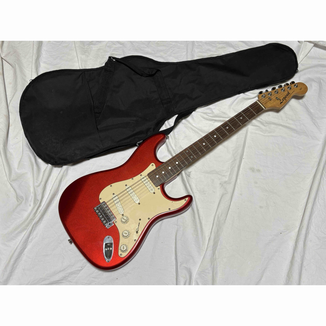 Legend エレキギター ストラト キャンディアップルレッド1926-02-1