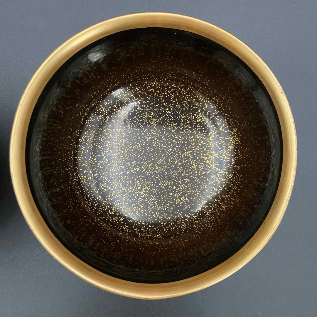 加賀蒔絵 若松蒔絵盃洗一対 内金梨子地 明治期 杯洗 2客 日本料理 料亭