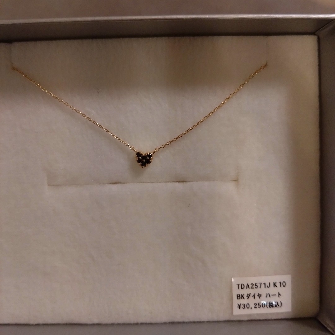 SIENA ROSE - 【新品未使用】ブラックダイヤハートネックレス