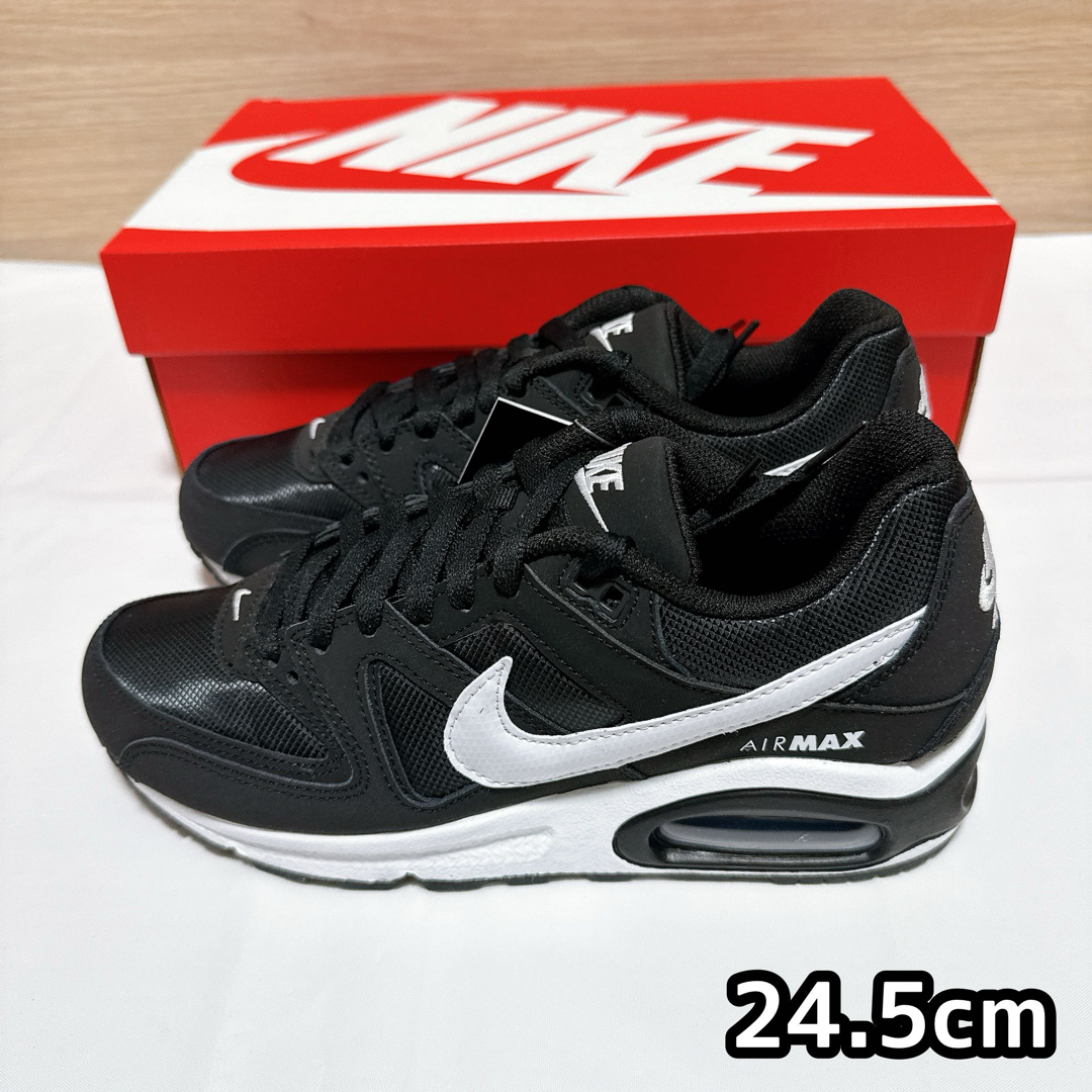 NIKE - 【新品】ナイキ エアマックス コマンド ブラック ホワイト24.5