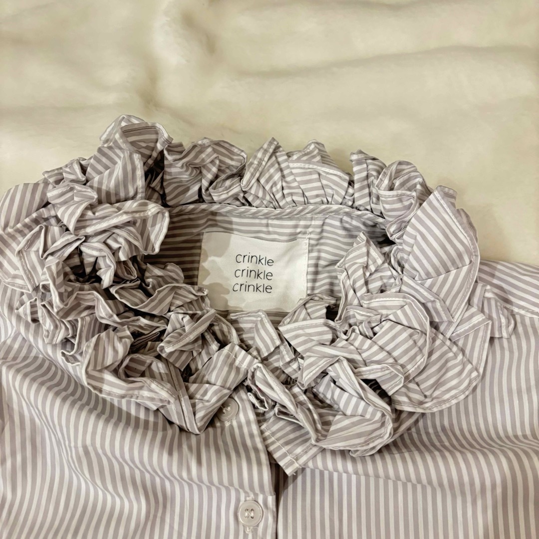 crinkle crinkle crinkle 別注 フリルカラーシャツ