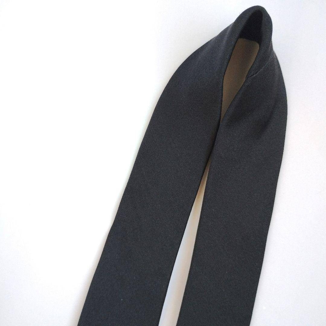 GUCCI - 【イタリア製】グッチ ナロータイ ブラック 無地 インター