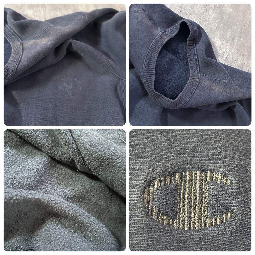 Champion - 90s チャンピオン リバースウィーブ仕様 L 紺色 短丈