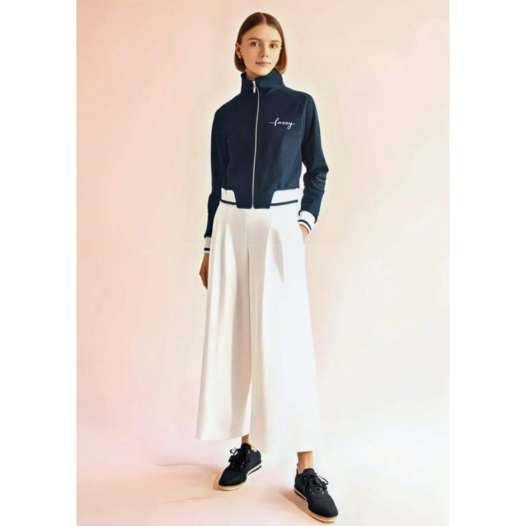 極美品☆FOXEY/フォクシー アリーナキュロット ロゴ刺繍38 掲載商品