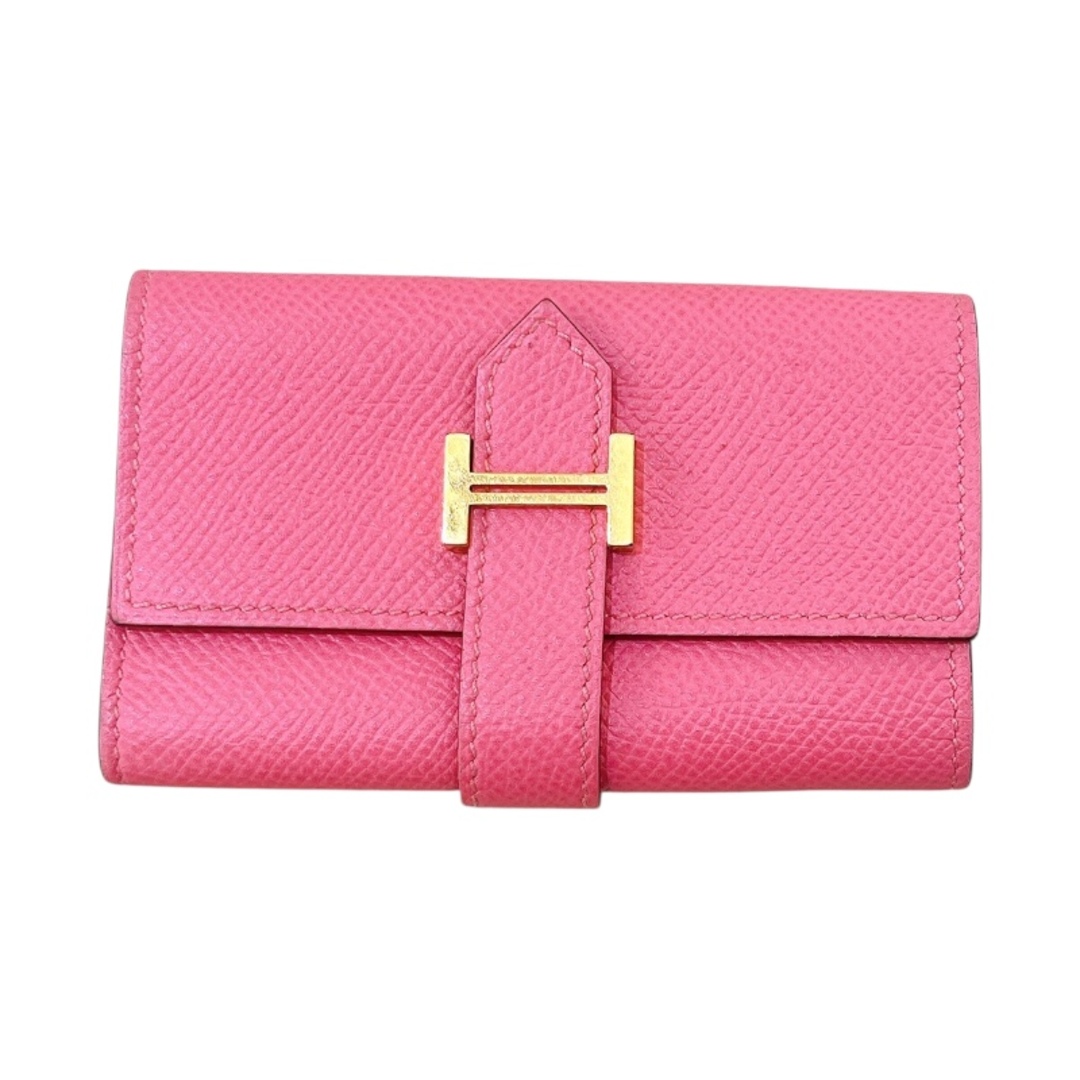 HERMES - エルメス HERMES ベアン4連キーケース X刻 ローズリップ