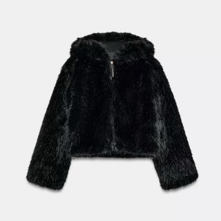 ZARA - 【ZARA】フェイクファージャケットの通販 by km's shop｜ザラ