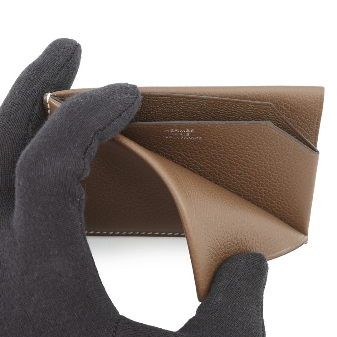 HERMES - エルメス カードケース Hセリエ エトゥープ エバーカラー W