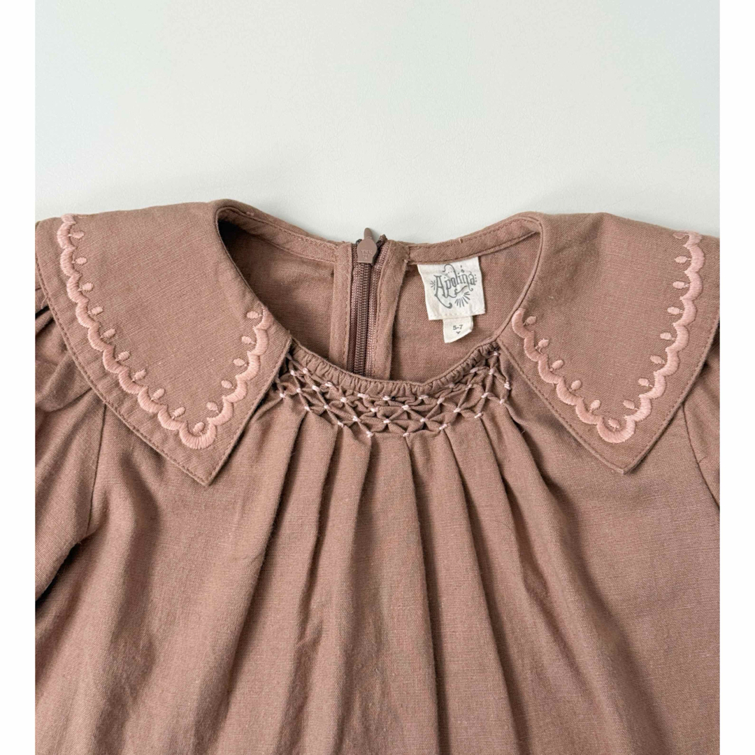 Caramel baby&child - 【Apolina】Bettina Blouse - Chocolate 5-7Yの