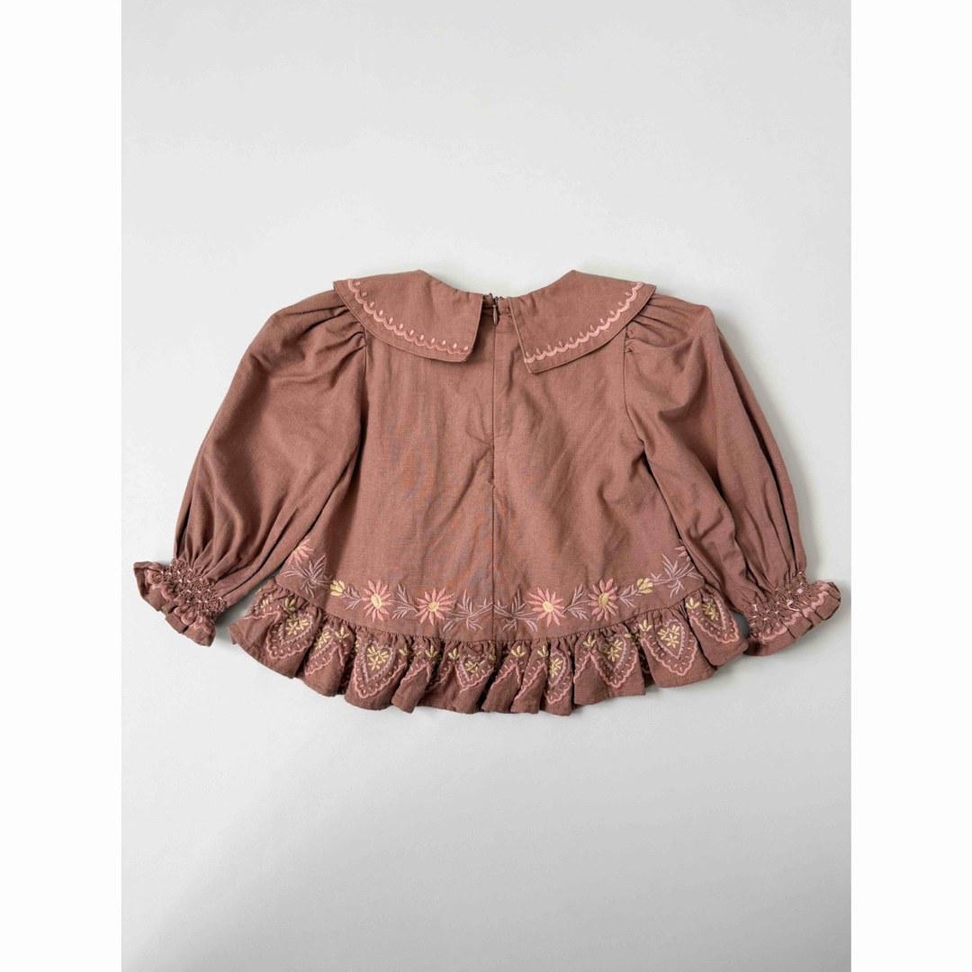 Caramel baby&child - 【Apolina】Bettina Blouse - Chocolate 5-7Yの