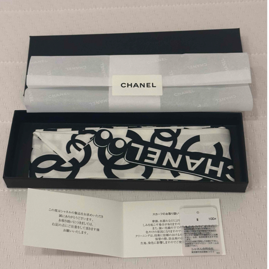 CHANEL - CHANEL ミニスカーフ 定価¥61600 新品未使用品の通販 by momo