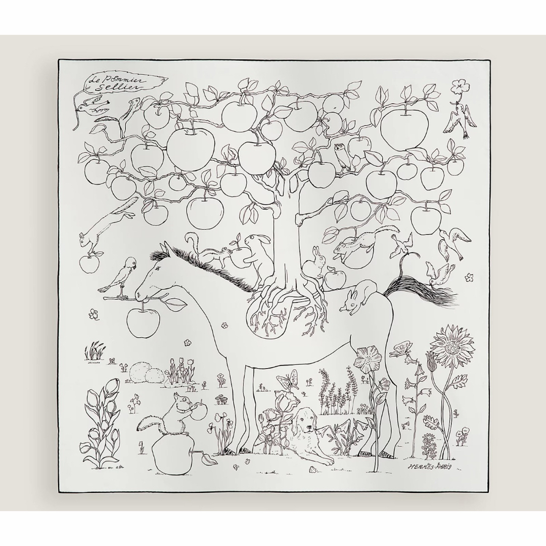 HERMES - 【新品未使用】エルメス 2026SS カレ90 ル・ポミエ・セリエの