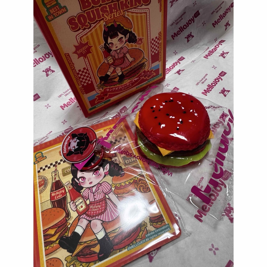 入手困難Mellojoyメロジョイ人気ハンバーガーレッドクインバーガー新品