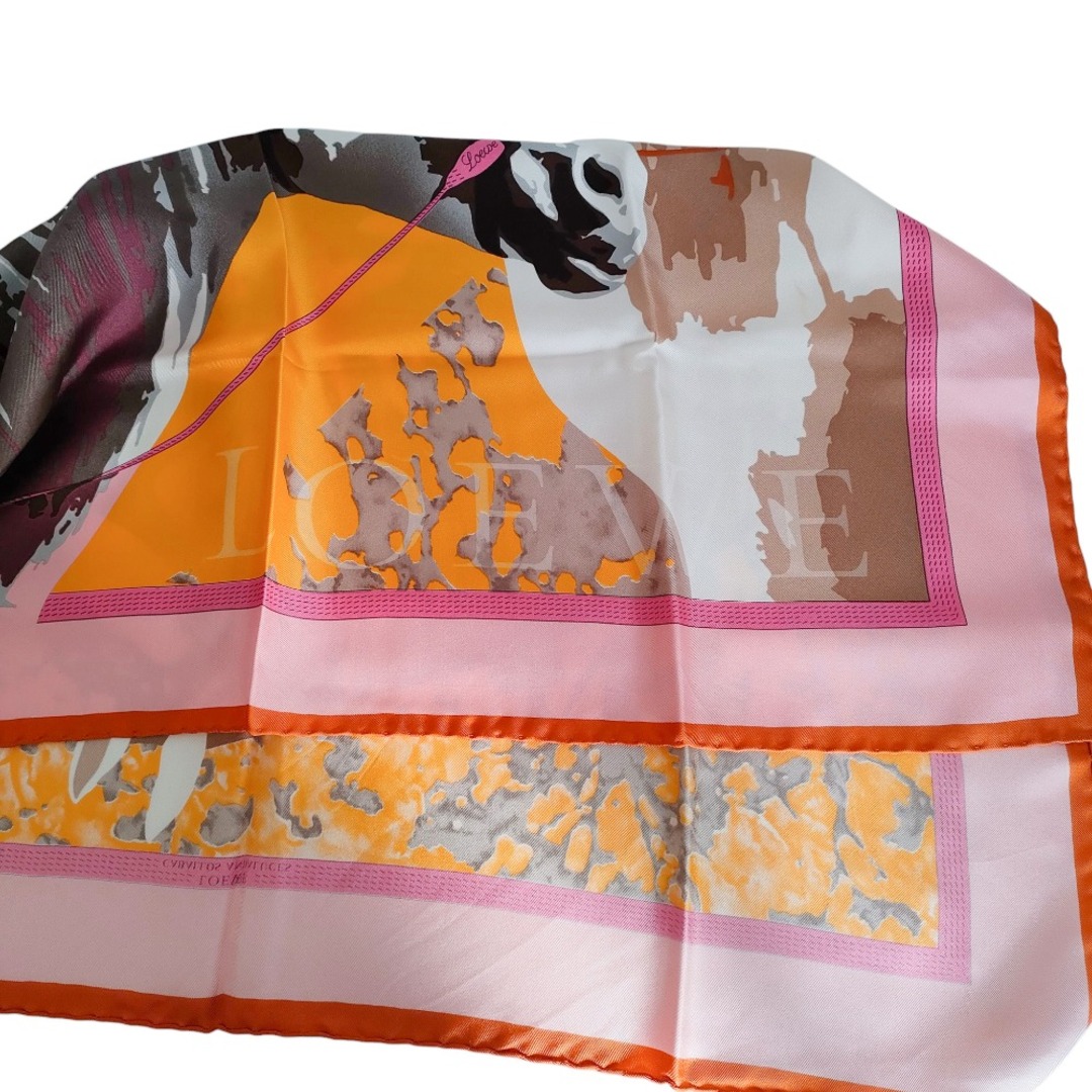 LOEWE - 良品 LOEWE ロエベ シルク100％ 馬 ホース柄 バンダナ