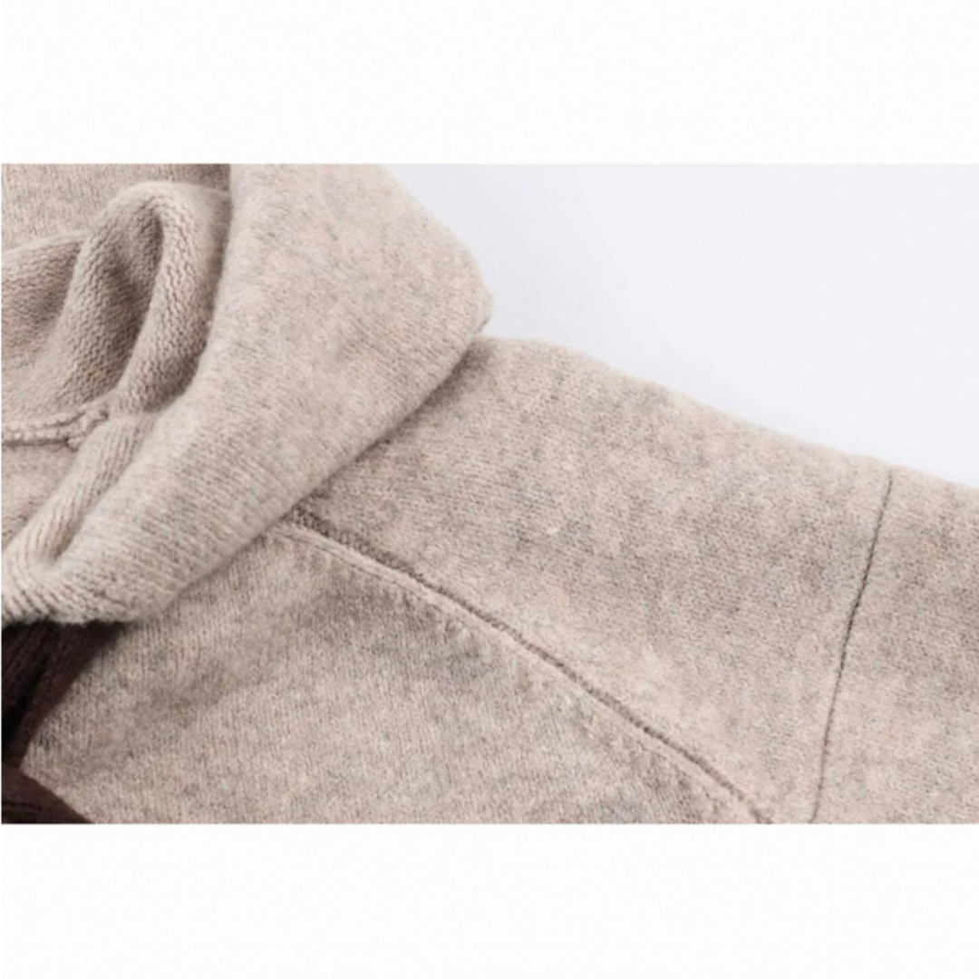 ZARA - 【予約販売】フード付きタイベルトニットカーディガンの通販 by