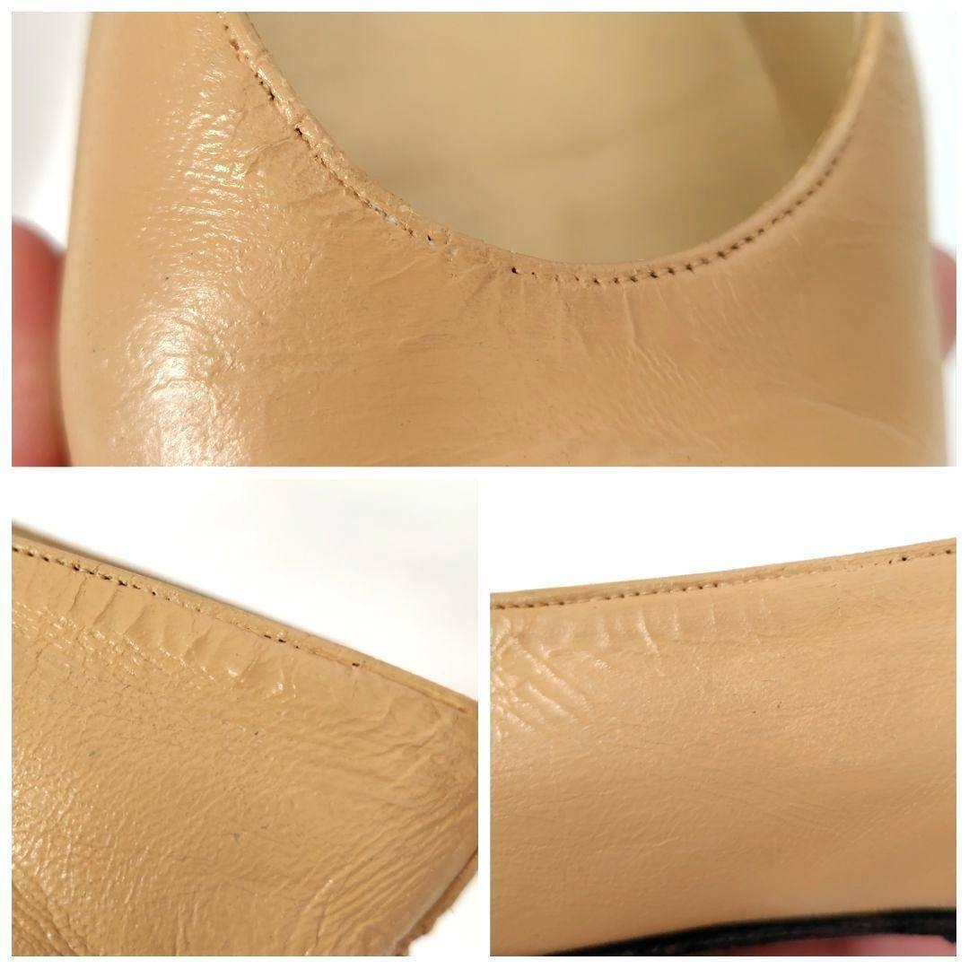 腕利き職人のリペア済【シャネル】ロゴ ローヒール バイカラー パンプス