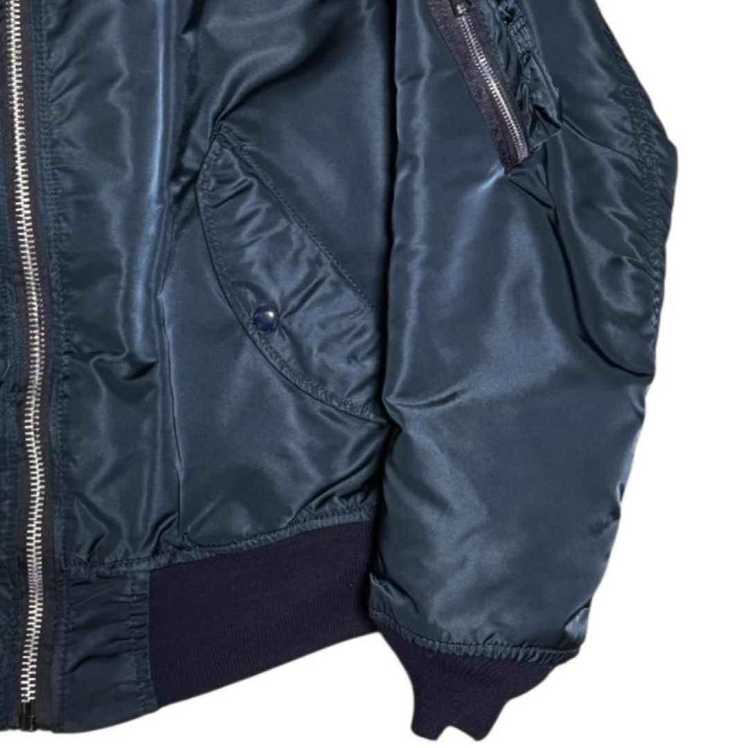 ALPHA INDUSTRIES - ALPHA 90s USA製 ビンテージ MA-1 ネイビー 黒タグ