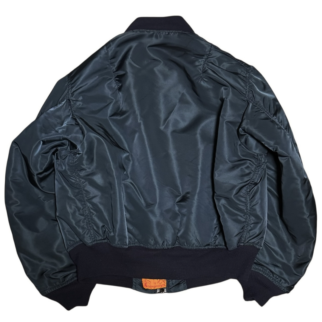 ALPHA INDUSTRIES - ALPHA 90s USA製 ビンテージ MA-1 ネイビー 黒タグ