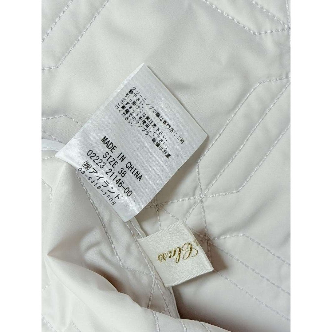 グレースクラス キルティングスカート ロング 38 白 Aライン 冬