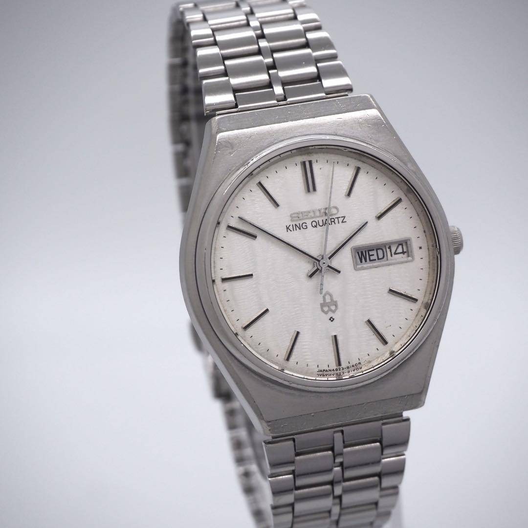 427 稼働 SEIKO 時計 キング キングクォーツ メンズ デイデイト 希少の