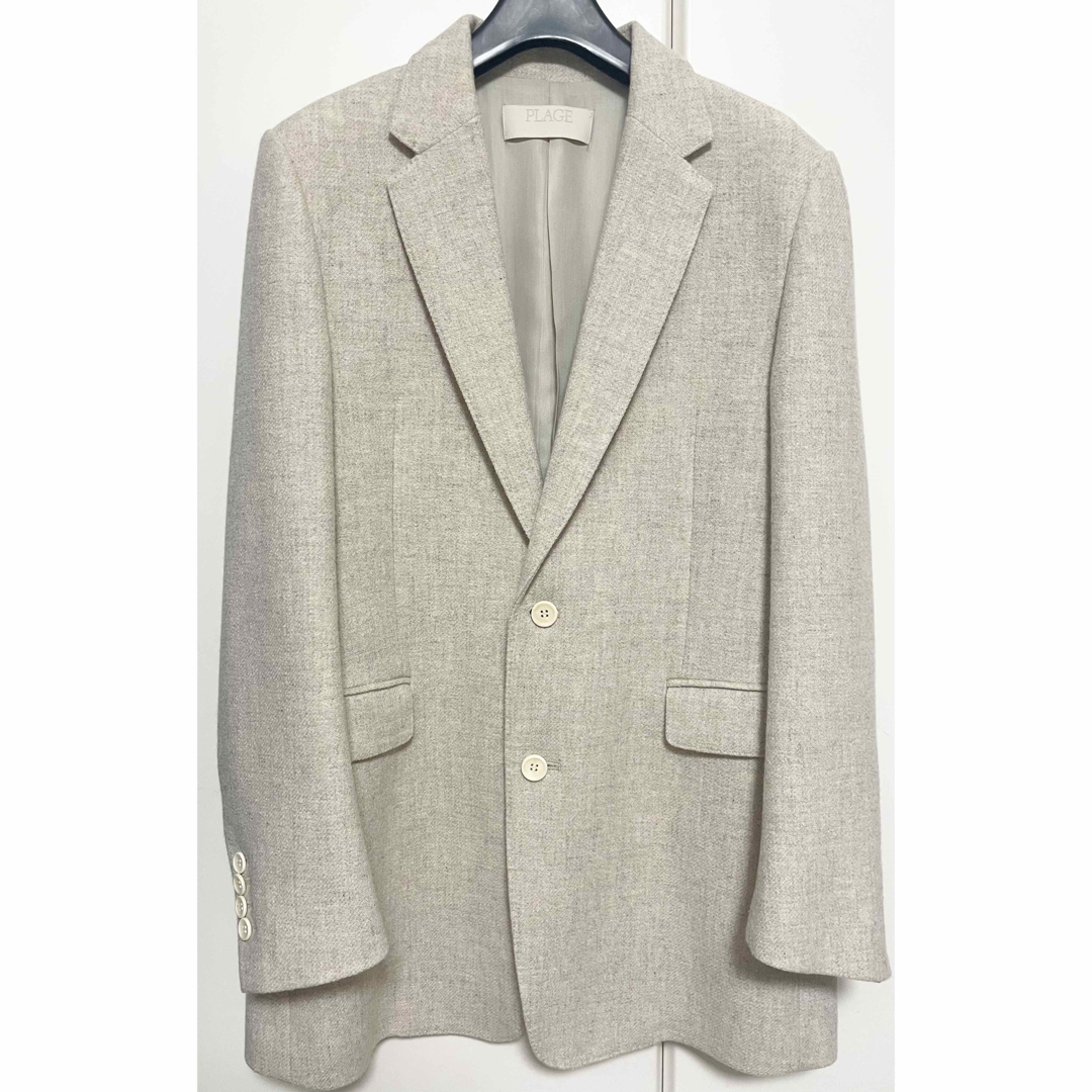 Plage - plage プラージュ Big tailored ジャケット 36 ベージュの通販
