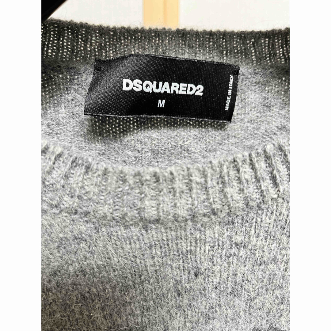 DSQUARED2 ディースクエアード ロゴ クルーネック アルパカニット
