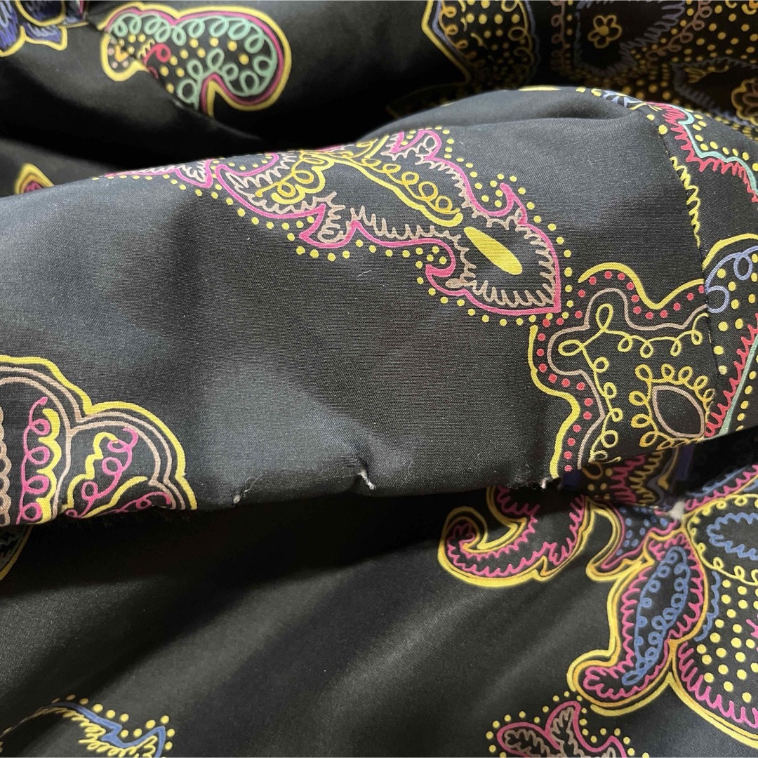 訳アリ レオナール シルク100%中綿コート 大きいサイズ13 総柄