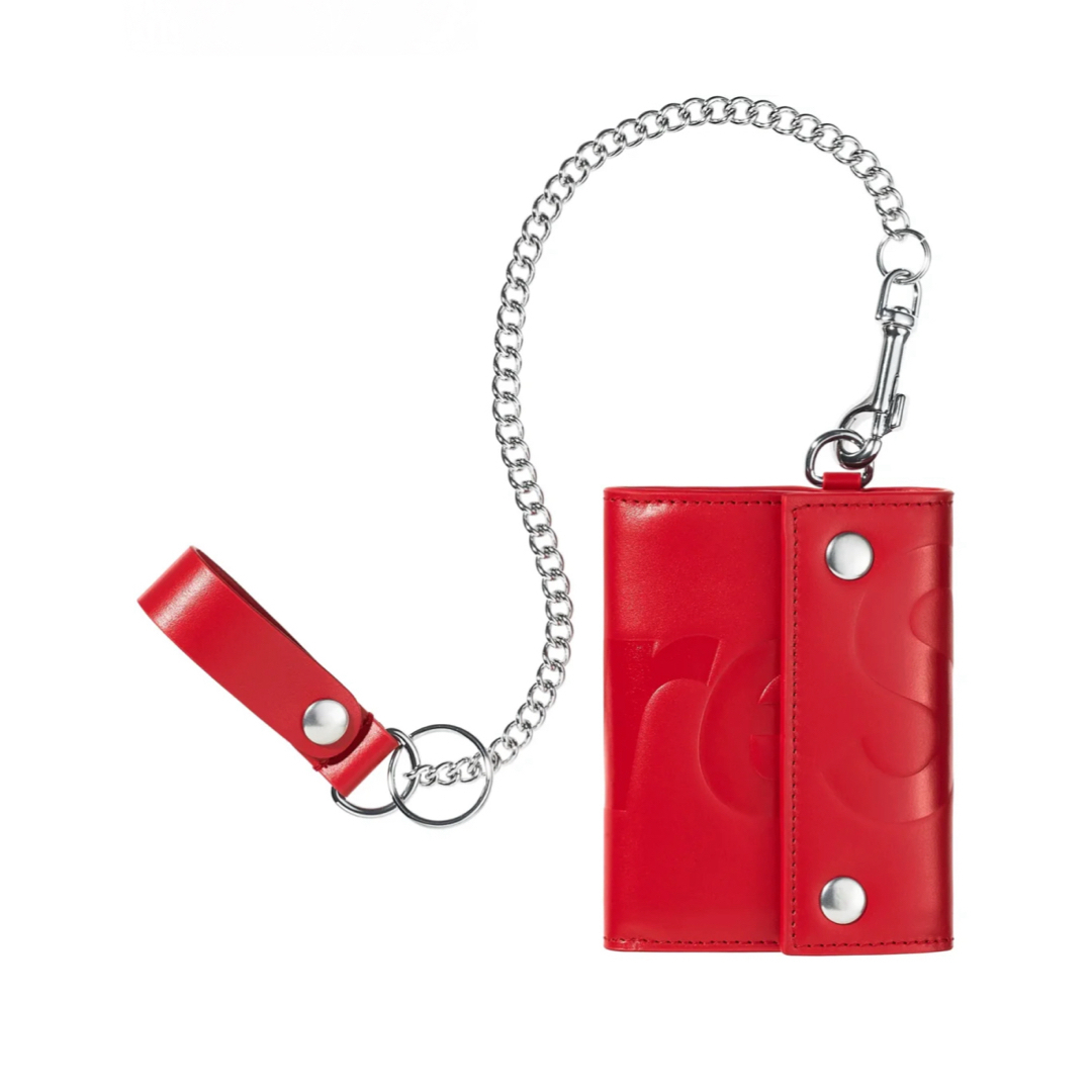 Supreme - Supreme 2025FW Leather Chain Wallet Red の通販 by でぶ