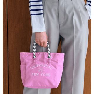 LeSportsac - レスポートサック トートバッグ ピンク/グレーの通販 by