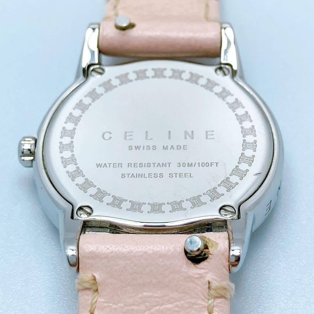 592 セリーヌ トリオンフ ラウンド マカダム ピンク 腕時計 希少