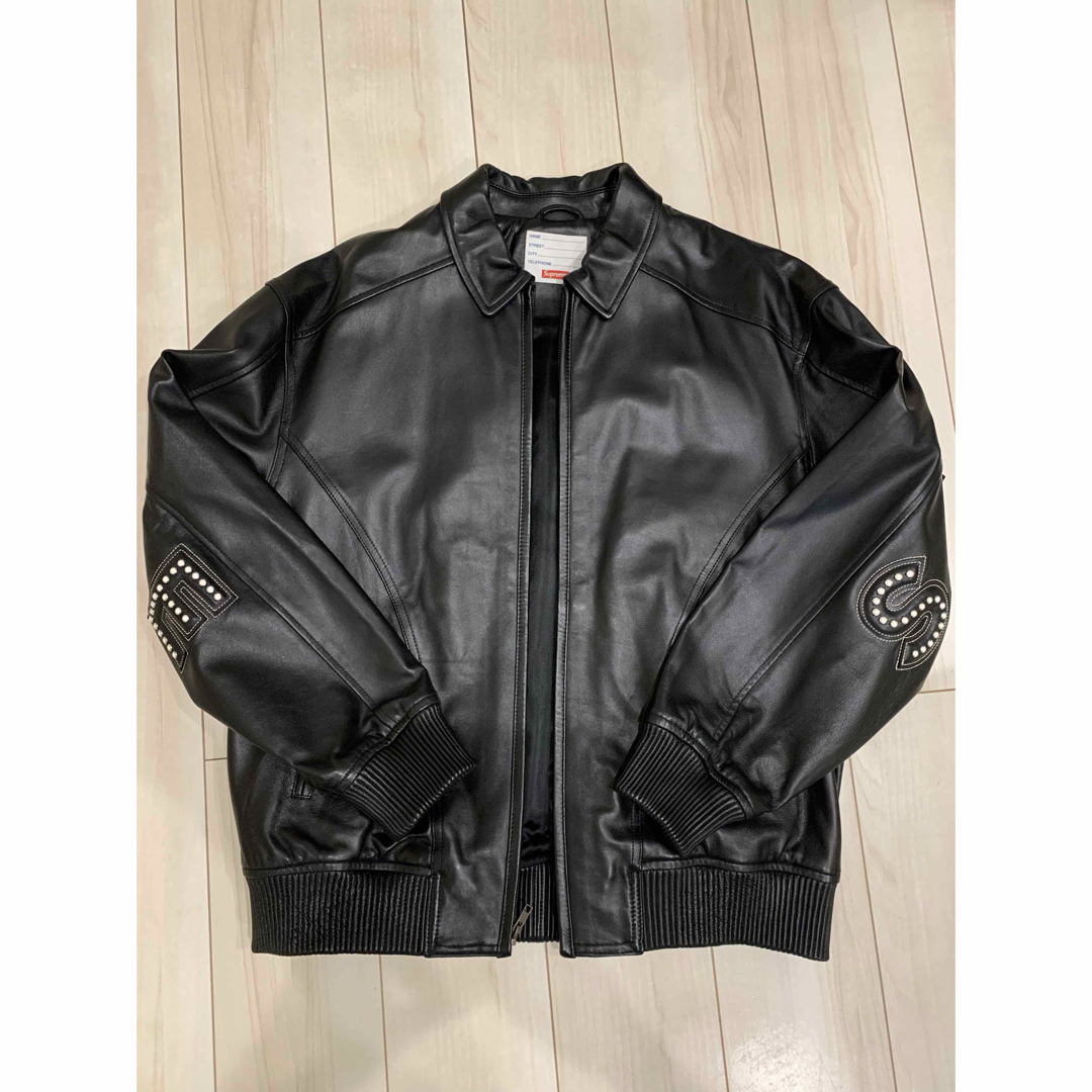 Supreme - supreme 窪塚着アーチロゴスタッズレザージャケットLの通販