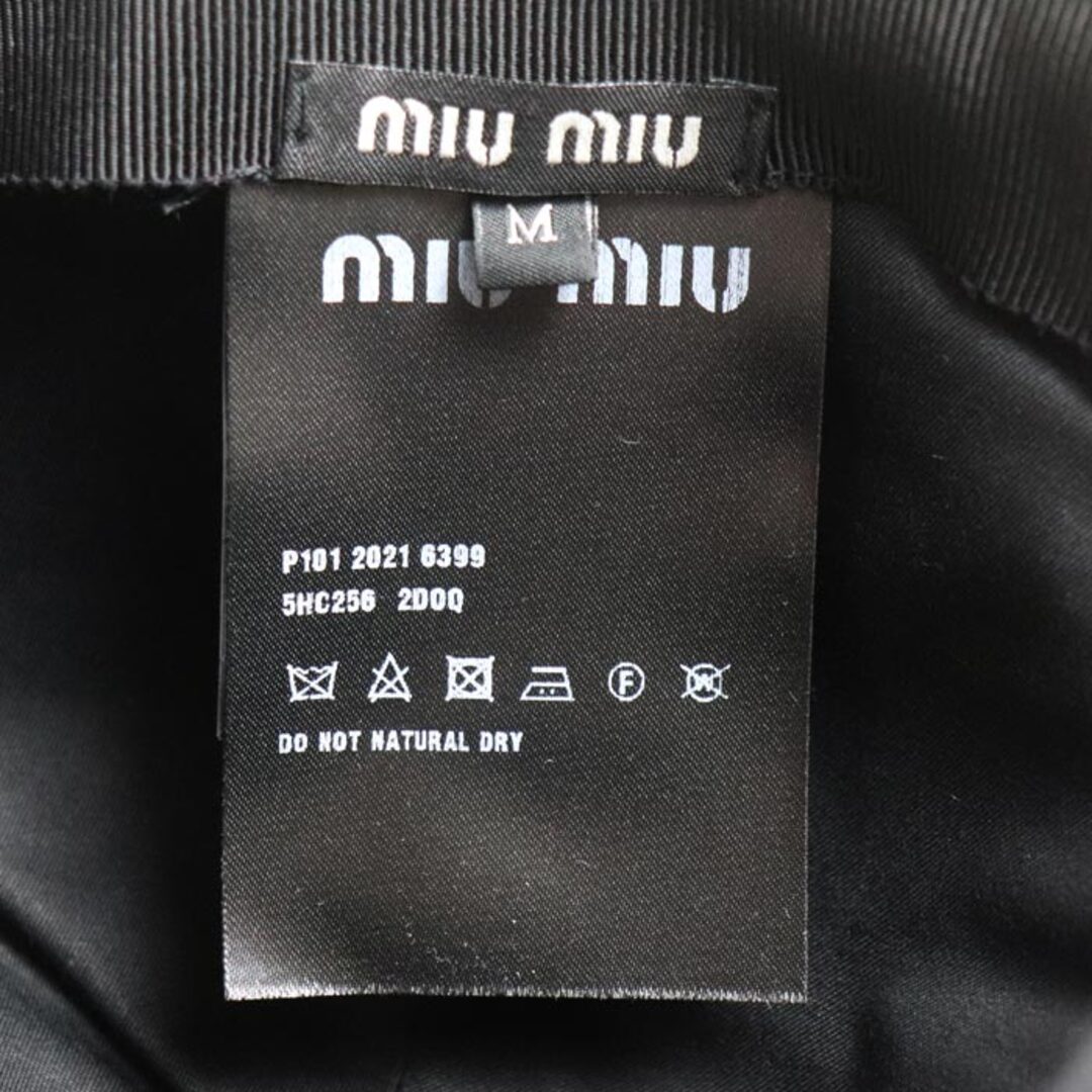 MIU MIU - MIUMIU ミュウミュウ ドット柄 リボン付き キャップ