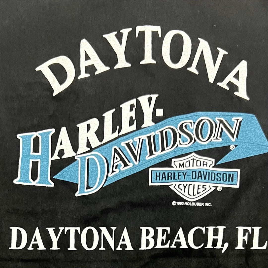 Harley Davidson - USA製 ハーレーダビットソン ブルーフレイム ロンT