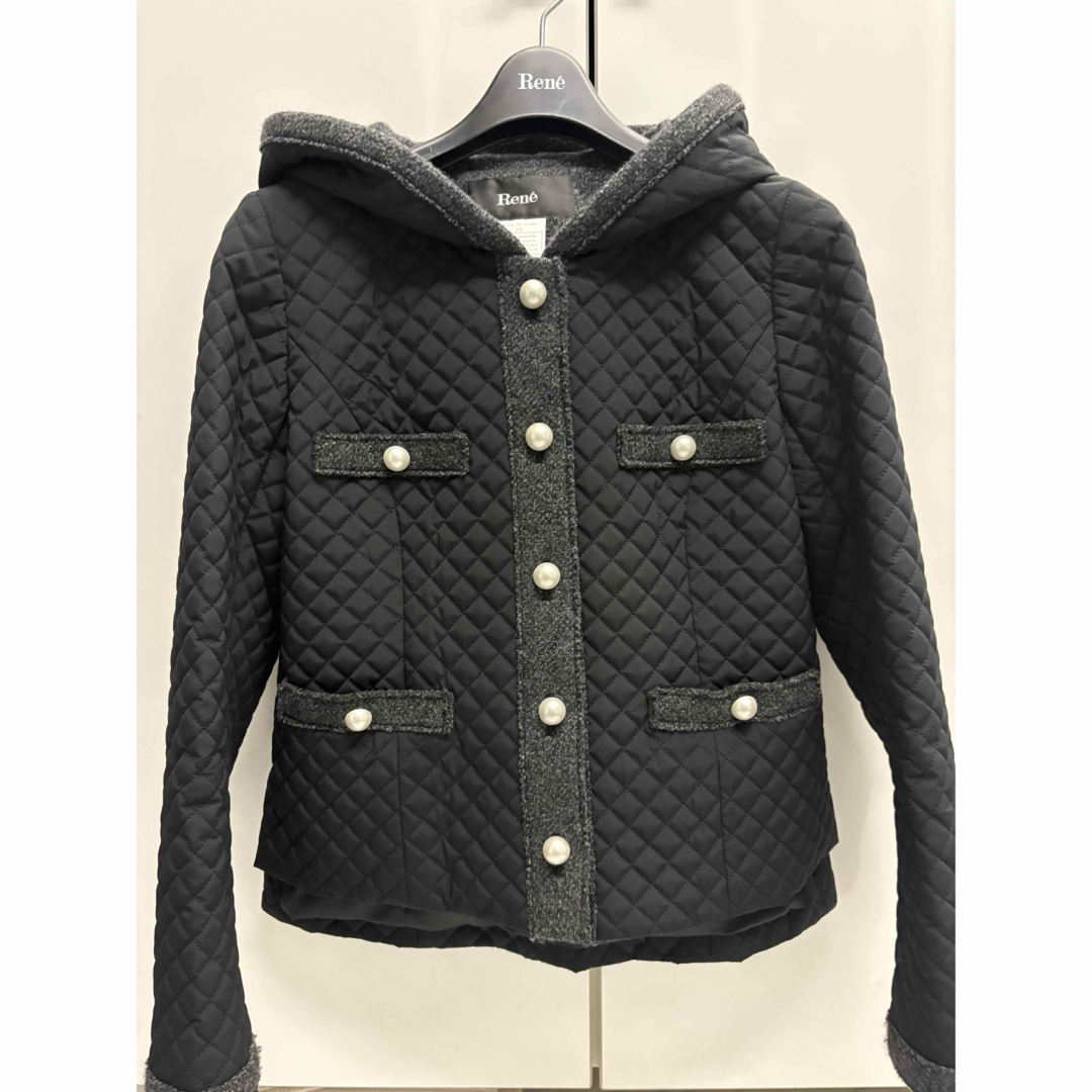 René - ルネ キルティングジャケット ブラック 34の通販 by momo's