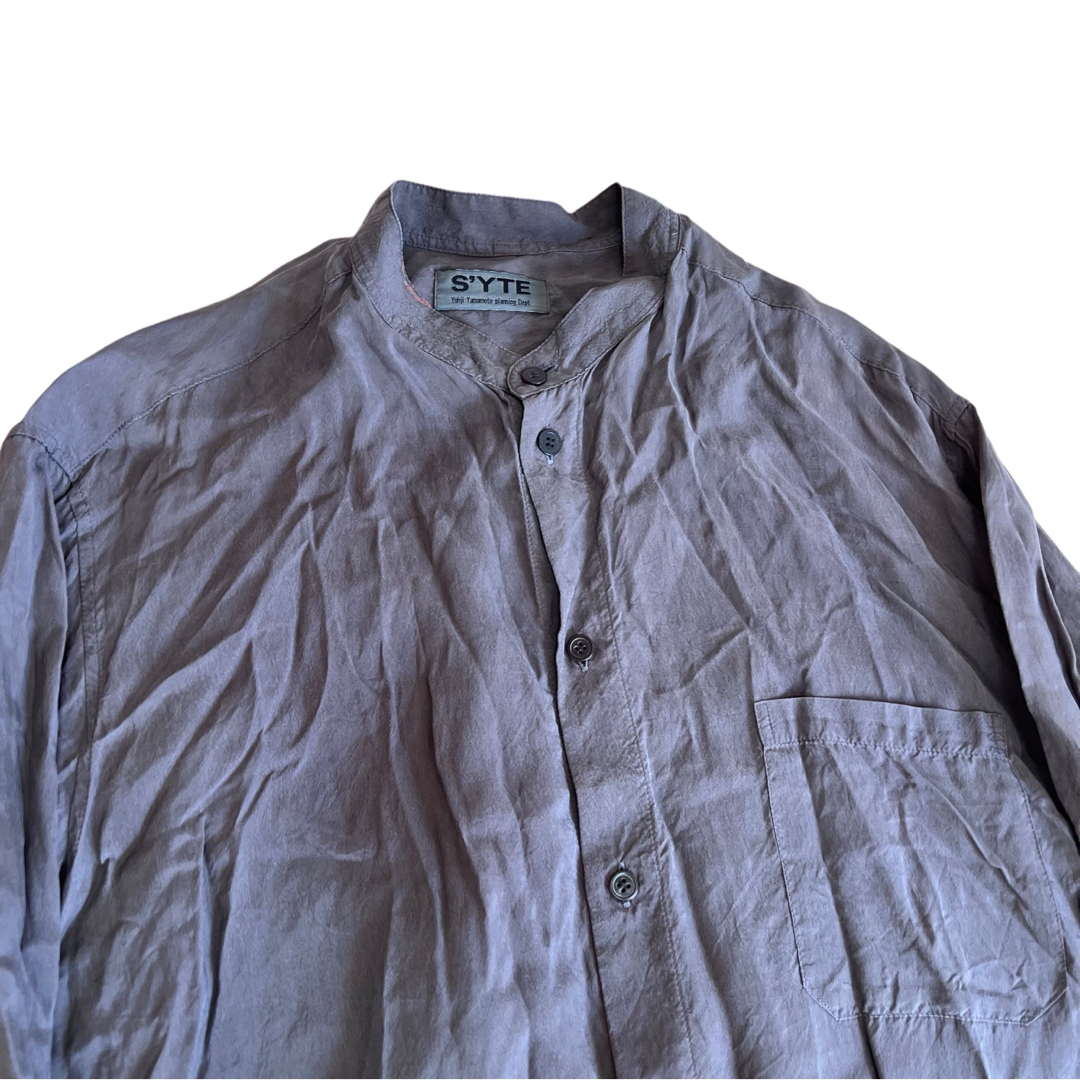 ☆YOHJI YAMAMOTO S'YTE オーバーサイズ バンドカラーシャツ