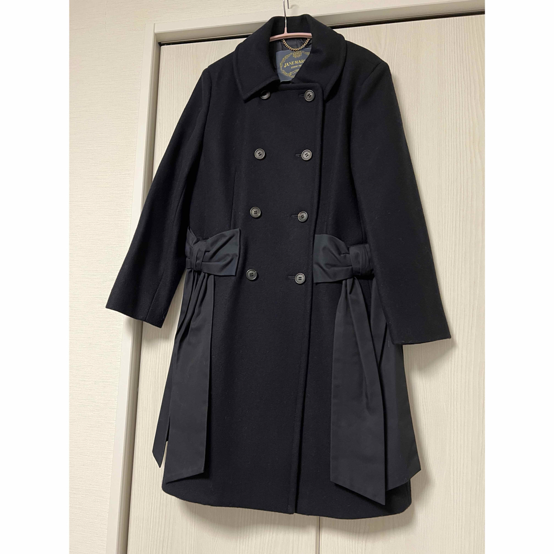 JaneMarple - ジェーンマープル サイドリボンドレスコート ネイビーの