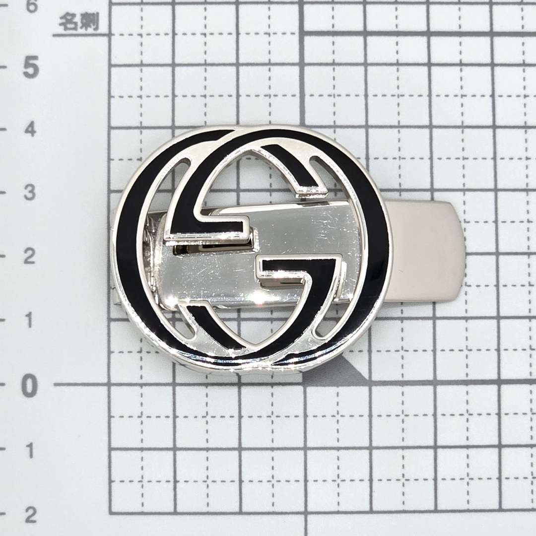 GUCCI - グッチ インターロッキングG マネークリップ ブラック