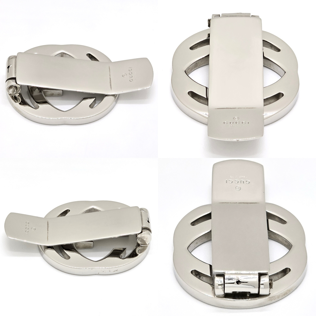 GUCCI - グッチ インターロッキングG マネークリップ ブラック