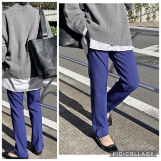 Spick & Span - 22SS Spick & Span リーフプリント リラックスパンツの