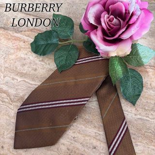 BURBERRY - 【人気ブランド 高級シルク 成人式】 バーバリー ネクタイ