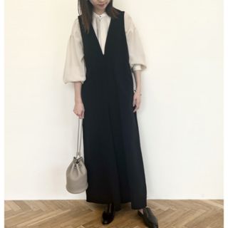 ENFOLD - 23SS 新品 ENFOLDエンフォルド ワンショルダーパンツ グレー